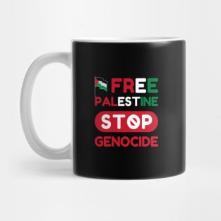 Free Palestine Stop Genocide Mug